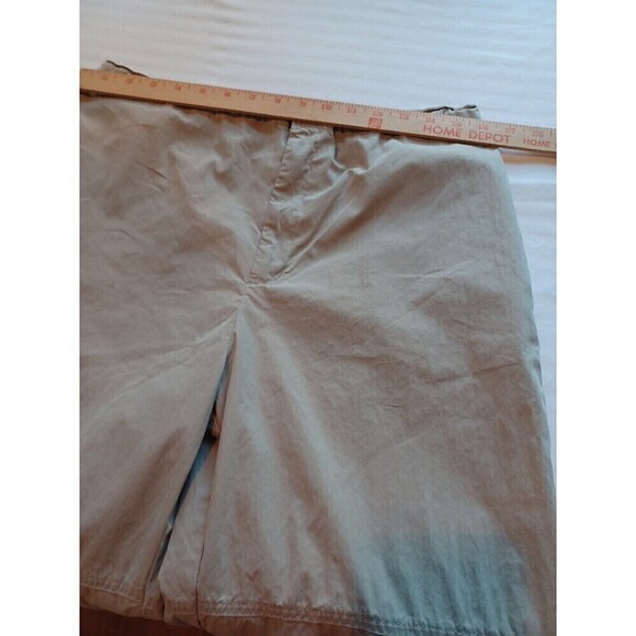 Eddie Bauer women's khaki capri pants M cotton nylon drawcord pockets outdoor - Picture 8 of 11